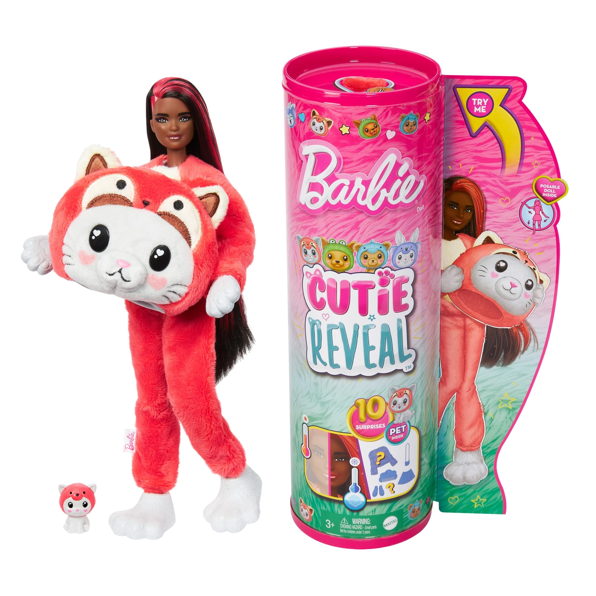 Barbie Cutie Reveal - Kitty/Red Panda Multicolor Ages 3+