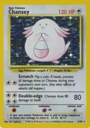 Chansey (3/102) - Base Set Holo