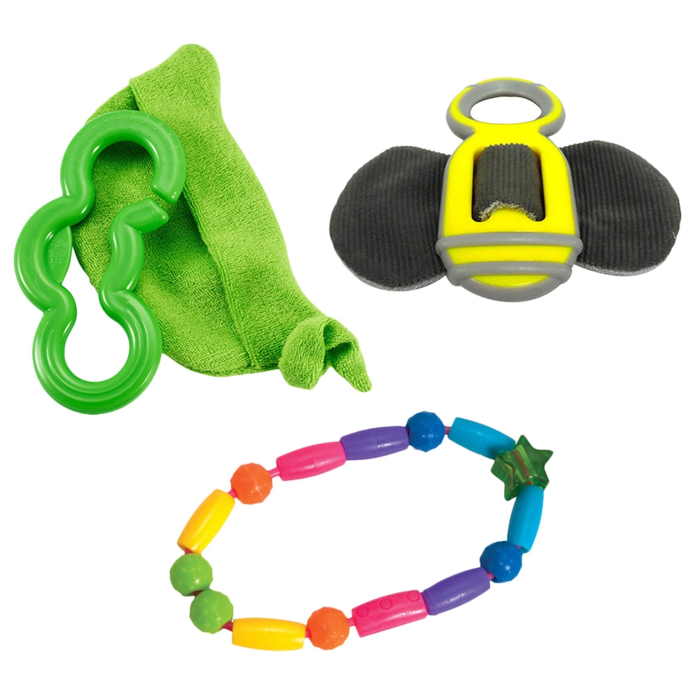 The First Years Chilled Pea + Bee Chill + Bright Bead Teethers