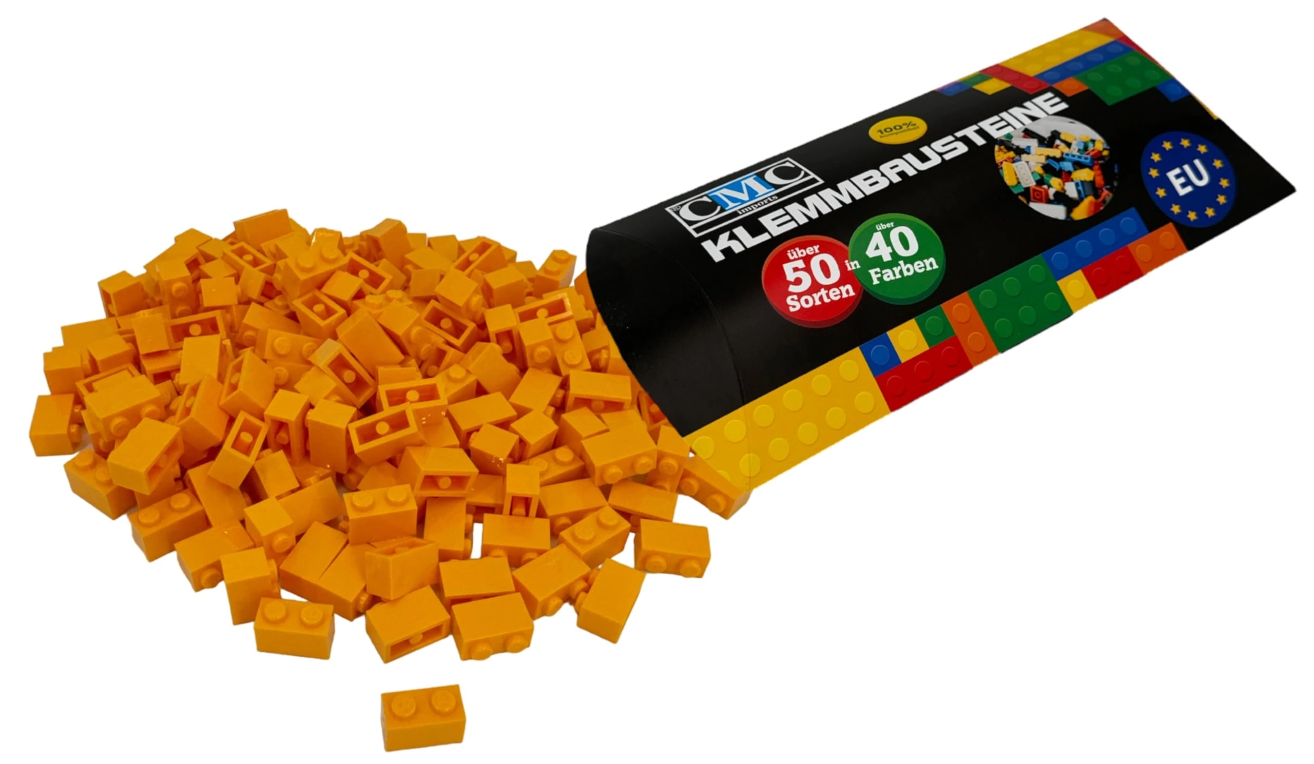 Clamping Blocks 1 x 2 - 200 pcs 180 green