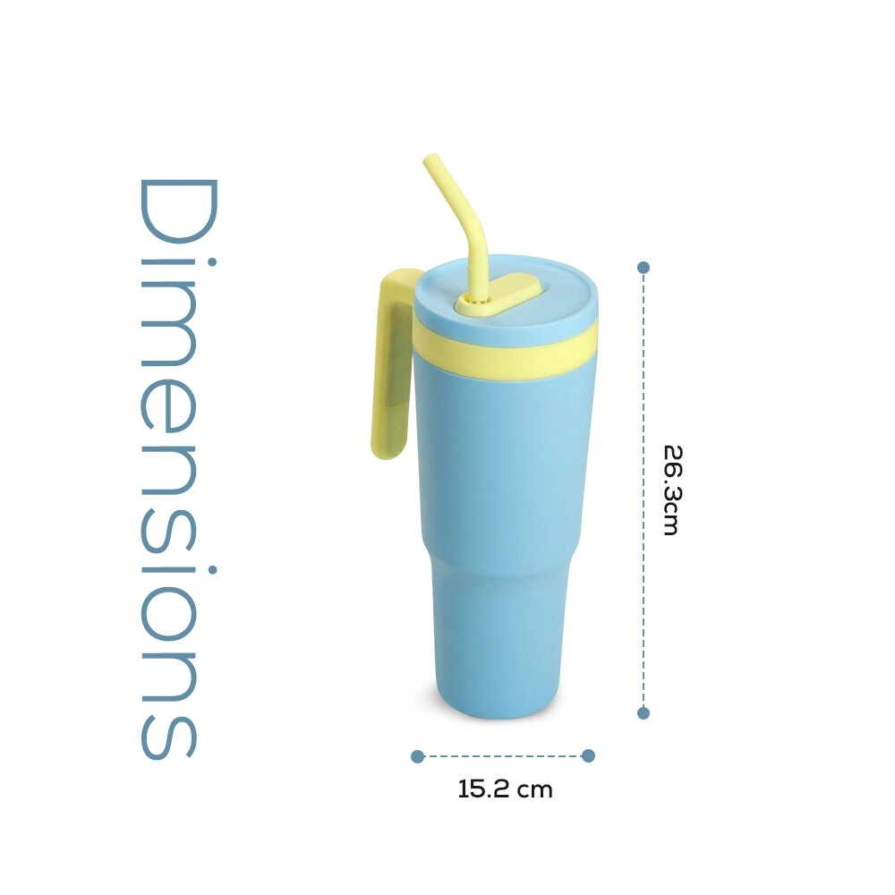 Fresh Flip Straw Tumbler - Ceramic Inside 1200 ml