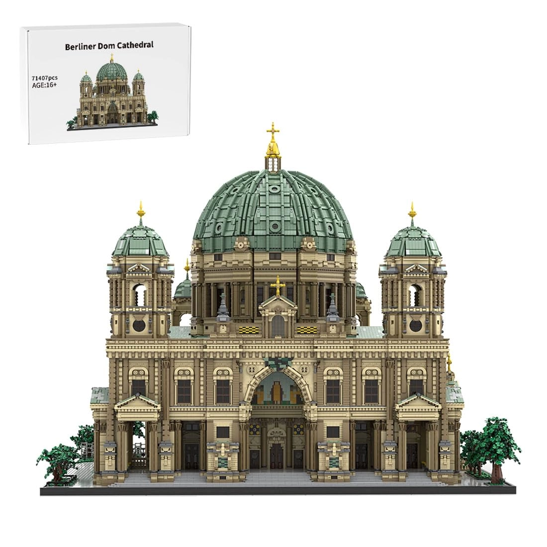 WOWOBONTOY Berliner DomCathedral (E9ISU10CJW33532ZFP28) - Modular Church Architecture 115 x 115 x 100cm