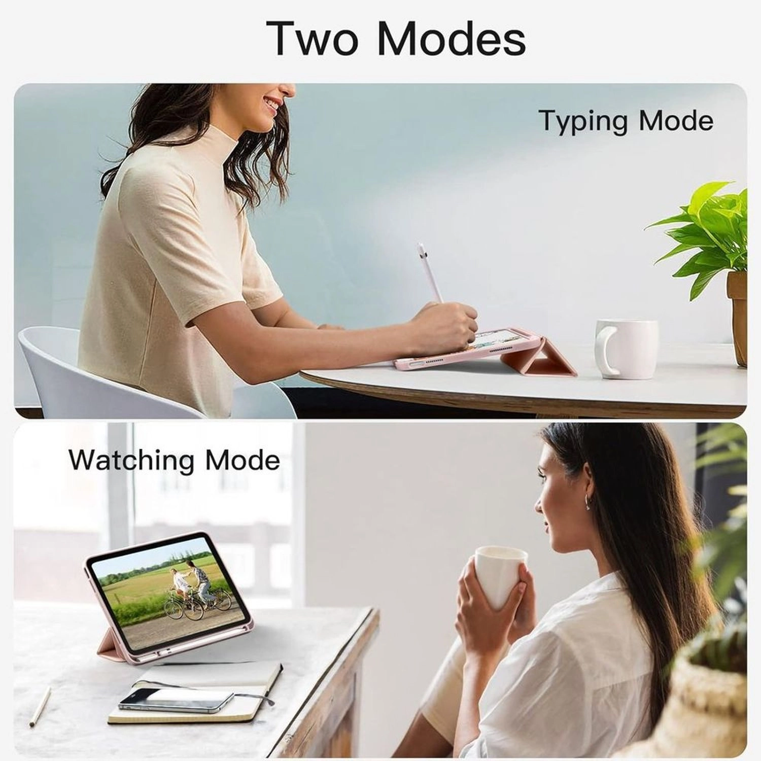 Trifold Stand Case with Pencil Holder for iPad 10.9-inch (10th Gen)