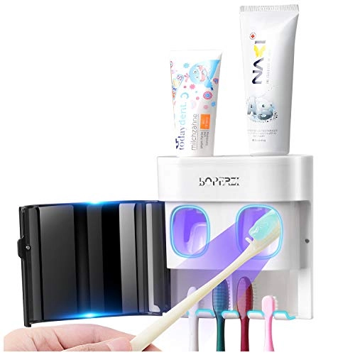 Toothbrush Holder - Wall Mounted + Toothpaste Squeezers