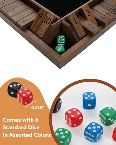 Shut The Box: Classic - 4 Player Dice Game