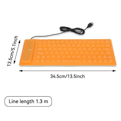 Folding Silicone Keyboard - Wired/Wireless