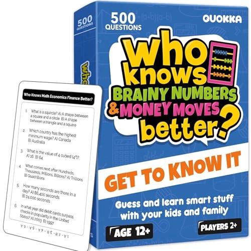 Who Knows Math, Finance, Economics Better? - STEM Card Game Educational Quiz