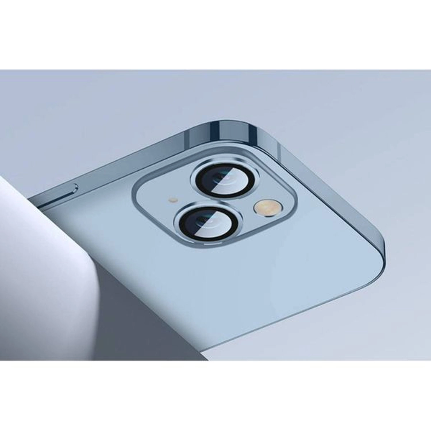 Clear Scratch-Resistant Tempered Glass Camera Lens Protector for iPhone 14 Plus (2-Pack)