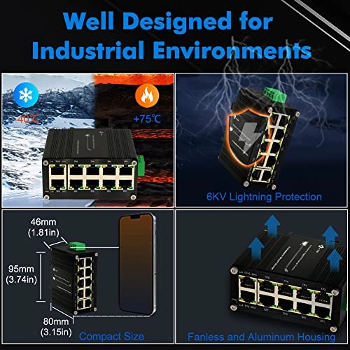 10 RJ45 Switch 10-Ports