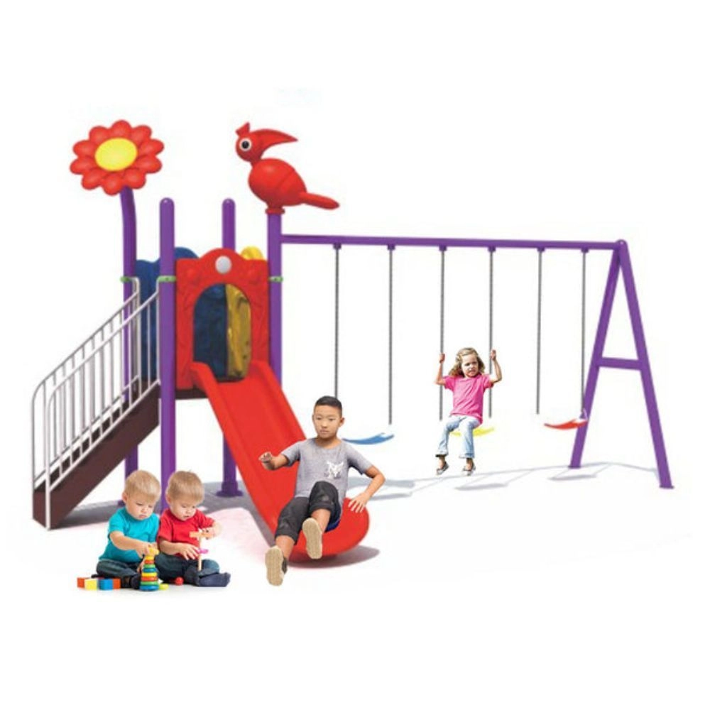 Kids Playground Climbers Swings N Slide - 3+ Multi Colour
