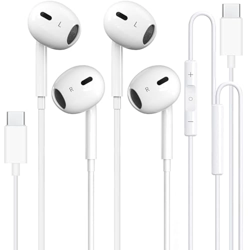 USB C Headphones Wired Earbud Pack