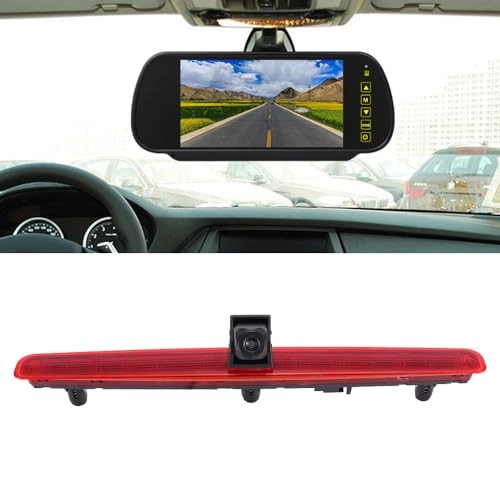 Brake Light Reversing Camera + Rear View Mirror Monitor - Night vision 628 x 586 pixels