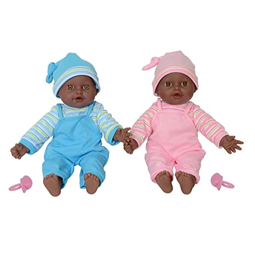Twin Baby Dolls - 12 inch Vinyl African American Ages 2+