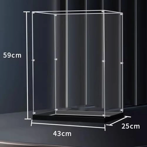 Acrylic Transparent Collectible Display Case for LEGO 43263 Castle Block Model