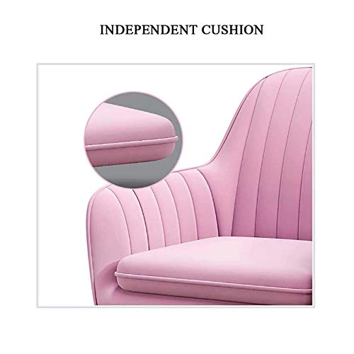 Velvet Task Chair - Adjustable Swivel Rolling Purple