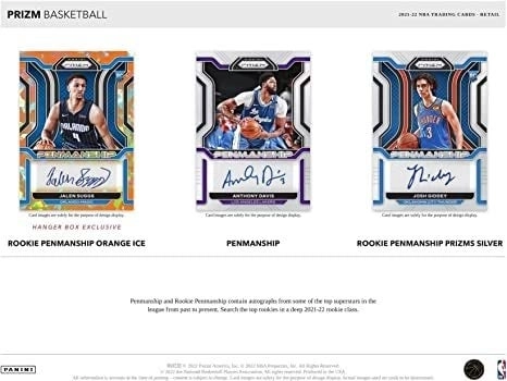 PRIZM Basketball Retail Box - 24 Packs per Box 4 Cards per Pack