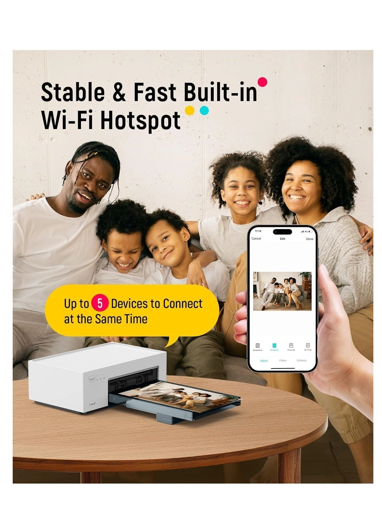 Portable Photo Printer - 4x6 inch