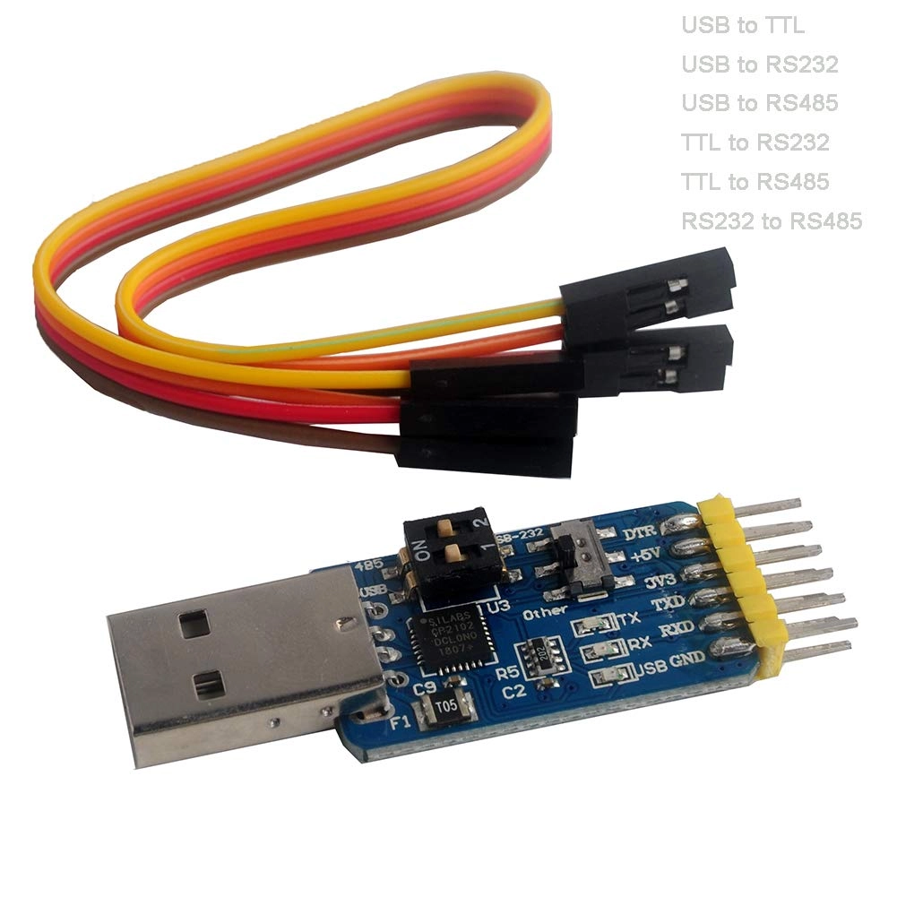 DIYmalls CP2102 - USB to TTL + 6Pin Cable F/F - for Arduino Nextion Display SIM7000A Board