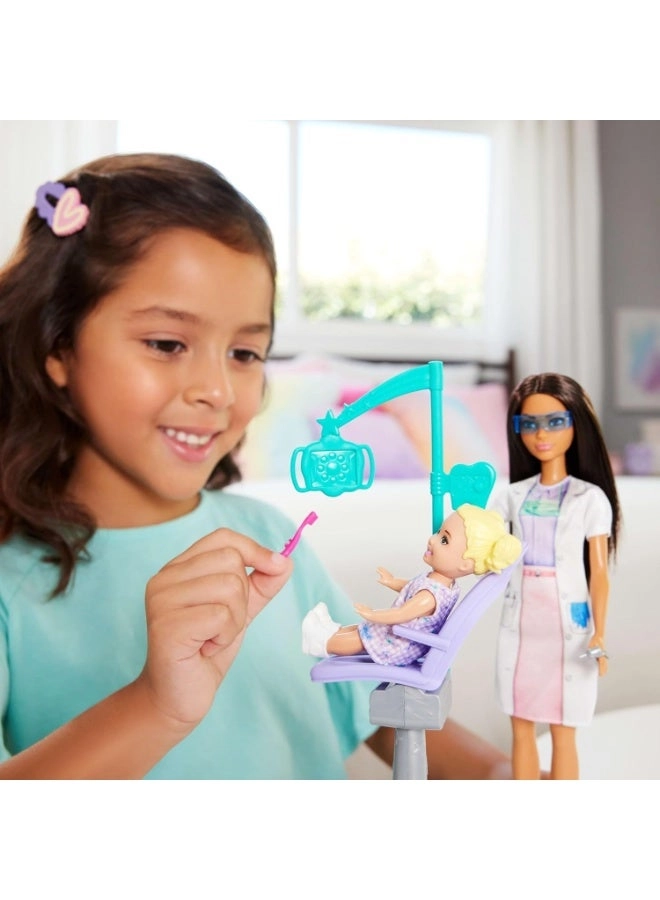 Barbie Dentist - Brunette Blue Dress Ages 3+