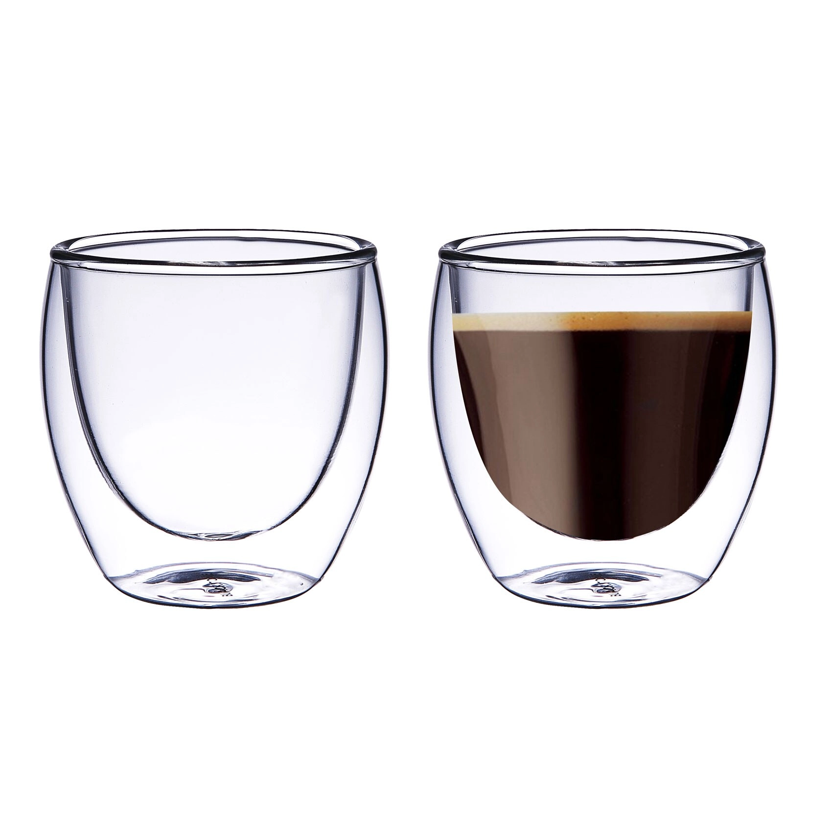 Blackstone Double Wall Glass Tumbler - 2 pcs - 100 ml