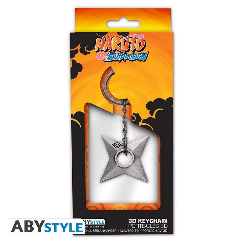 Shuriken Konoha 3D Keychain - Naruto Shippuden