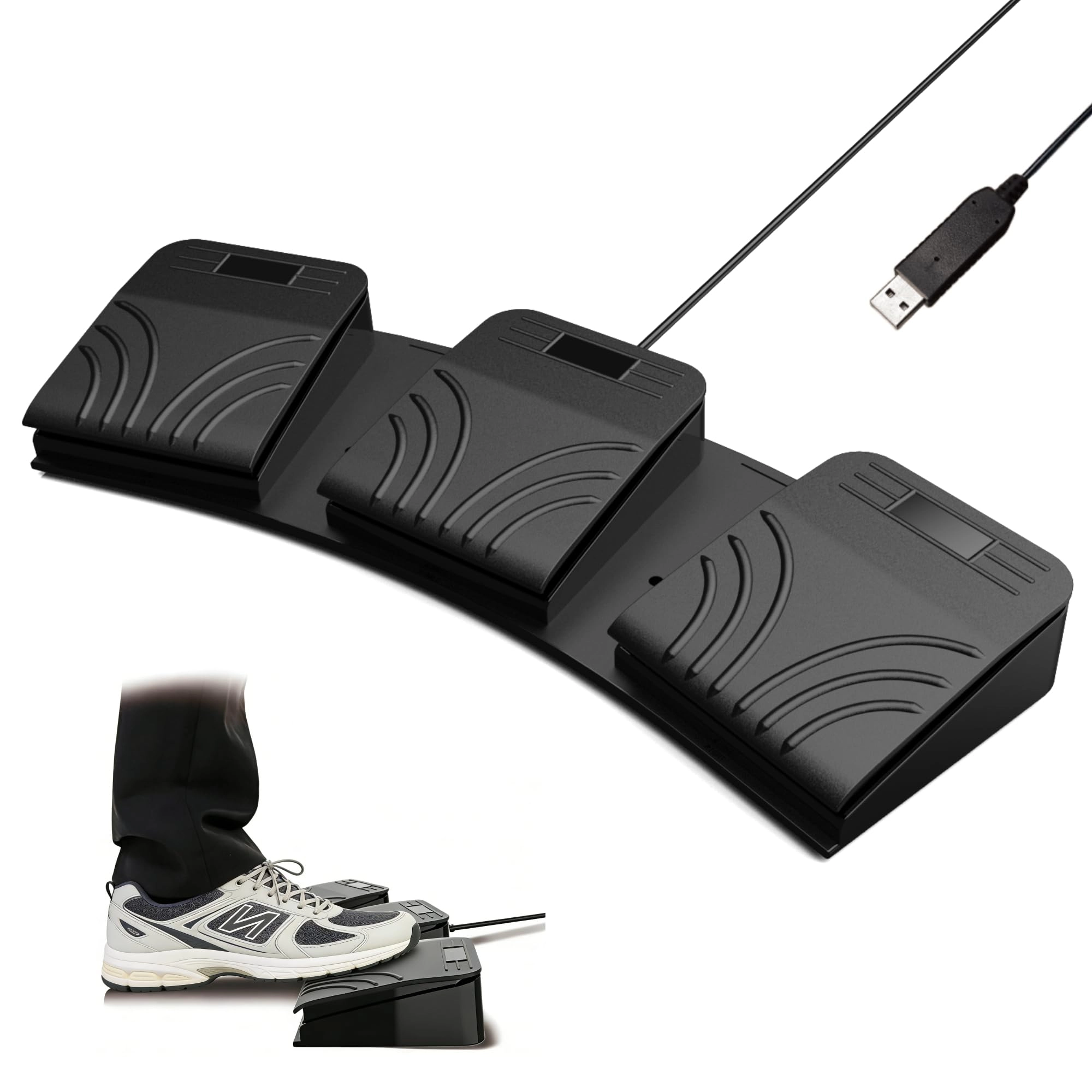 LYRIXEN USB Triple Foot Pedal Switch