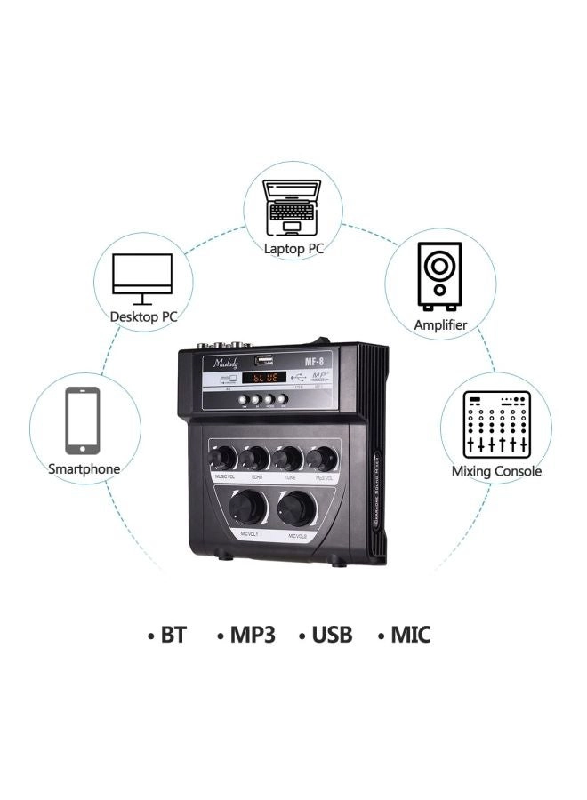 I5036W-UK-A - Mini Karaoke Sound Audio Mixer White/Black