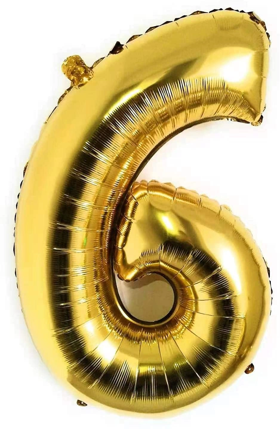 Number 6 Gold Foil Balloon - Pack of 9 6th Birthday