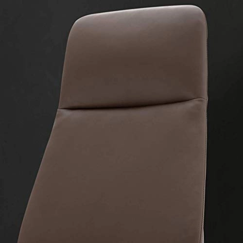 Desk Chair - PU Leather Brown High Back