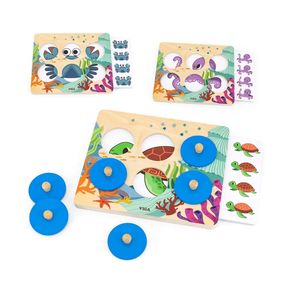 Sea Secrets Wooden Puzzle (29464294-44638) - 10 pcs