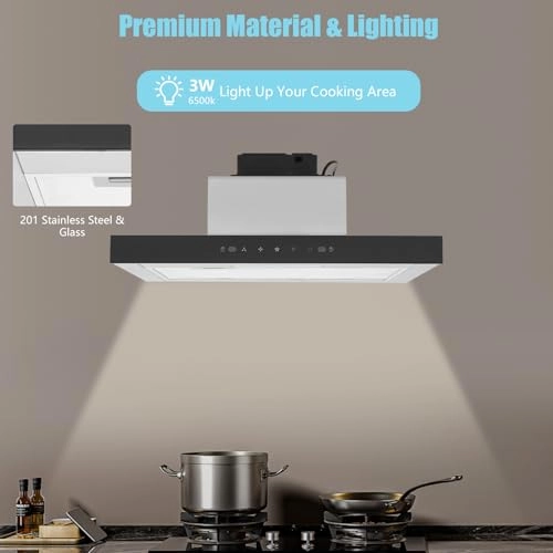 Under Cabinet Range Hood - 350 CFM 60*18*36.5cm