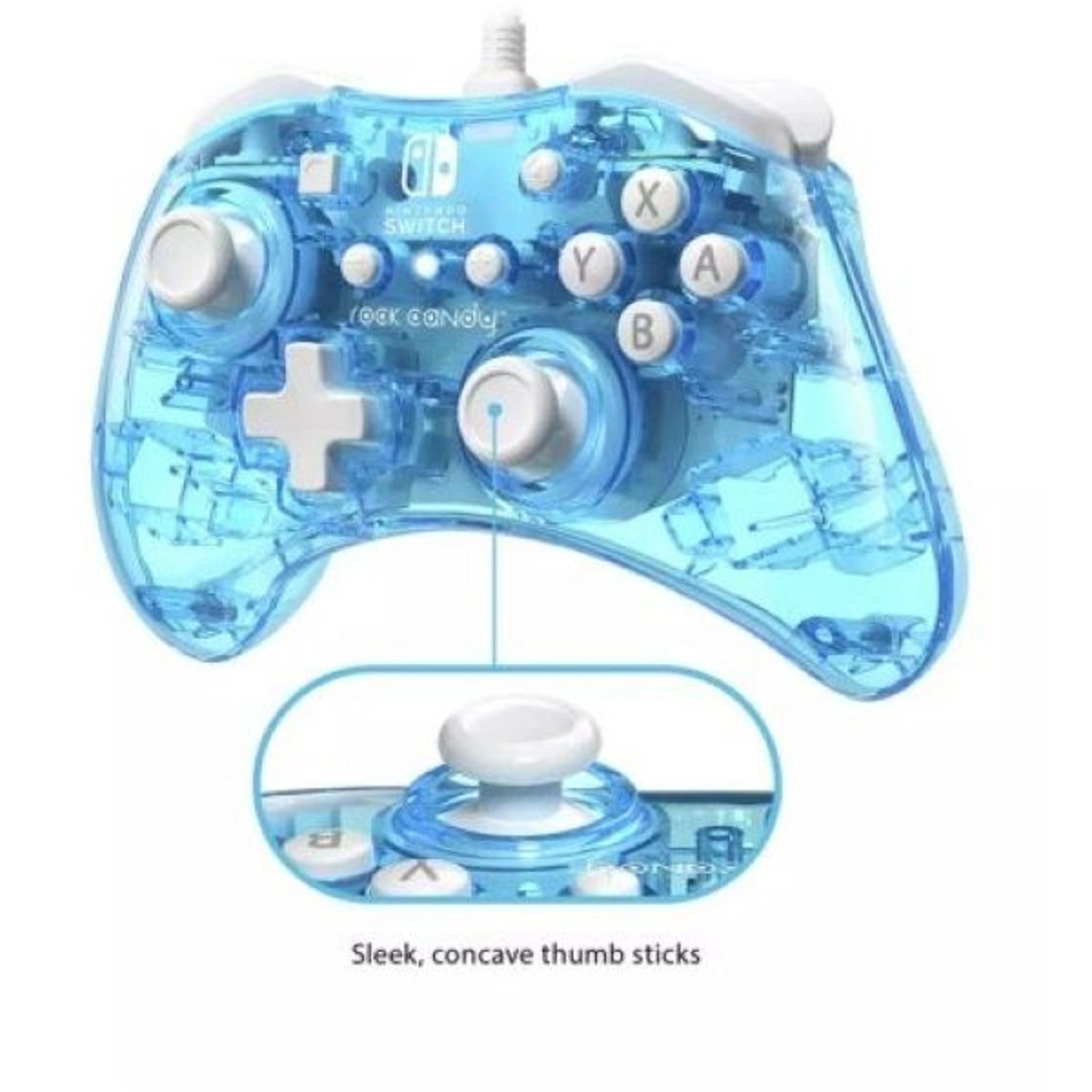 Nintendo Switch Rock Candy Wired Mini Controller - Blue
