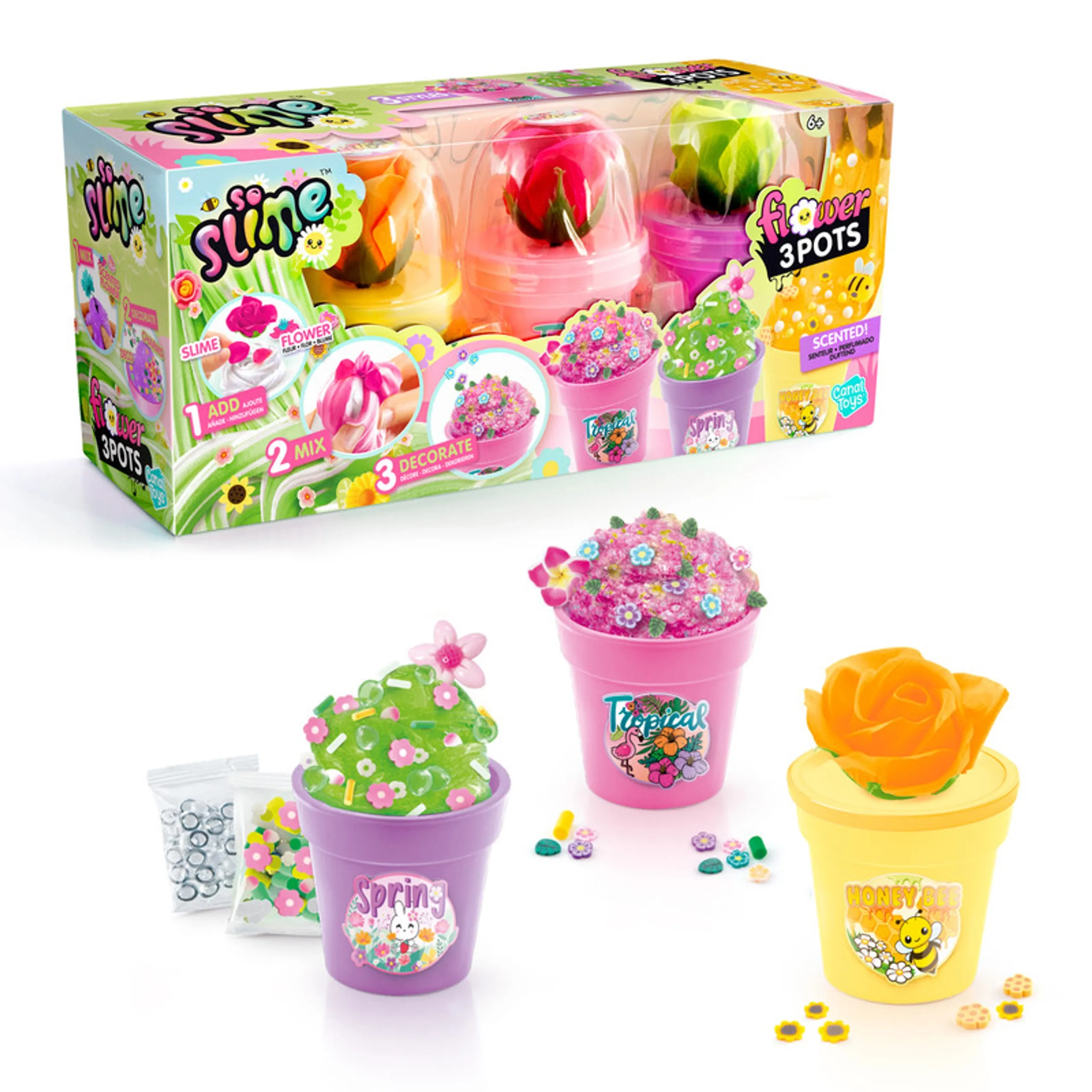 Slime Flower Pot - 6+ years 3 pcs