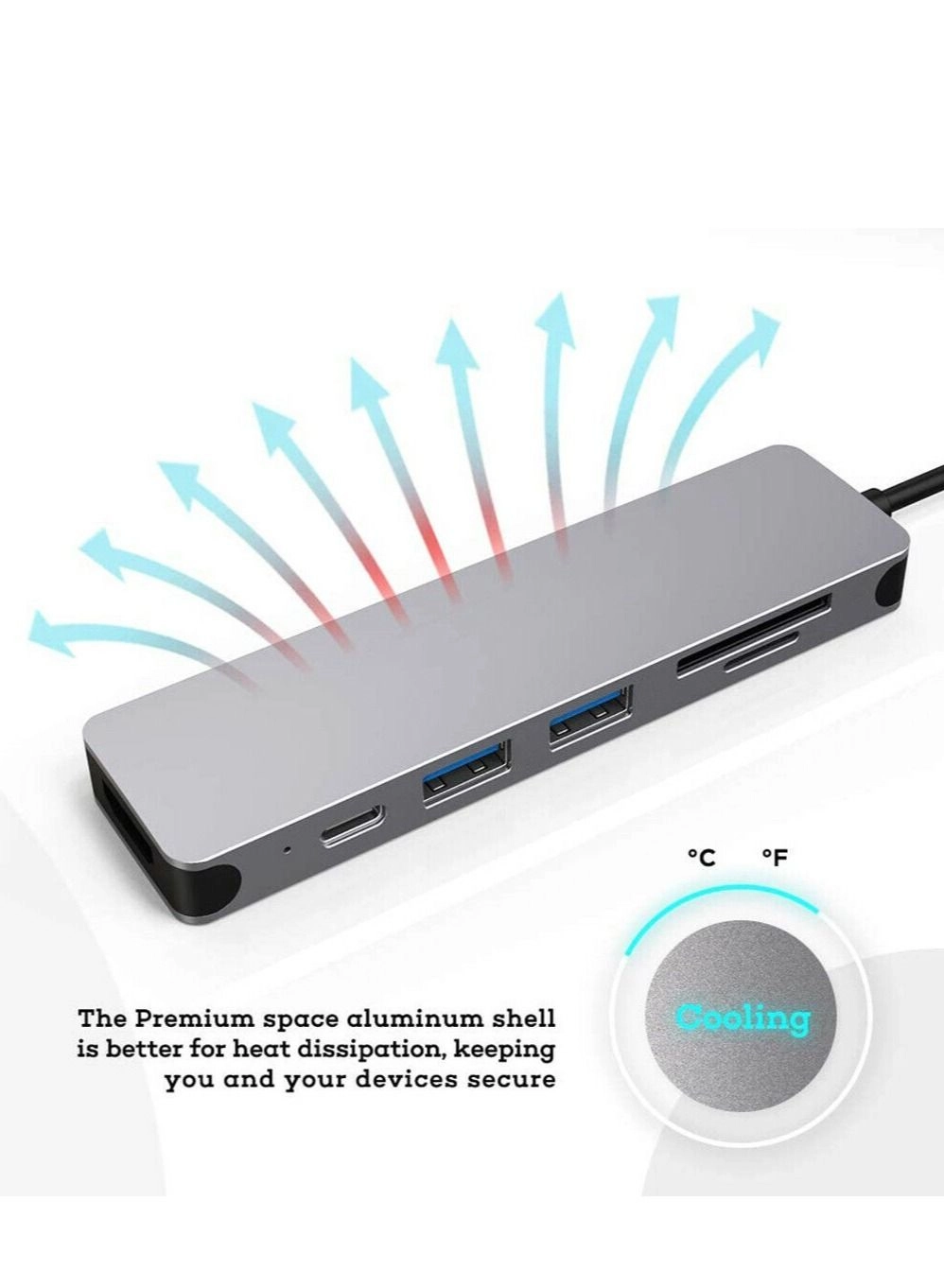 USB-C Hub - 6 in 1 4K