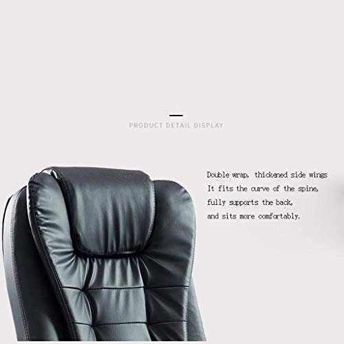 Desk Chair - PU Leather Brown High Back