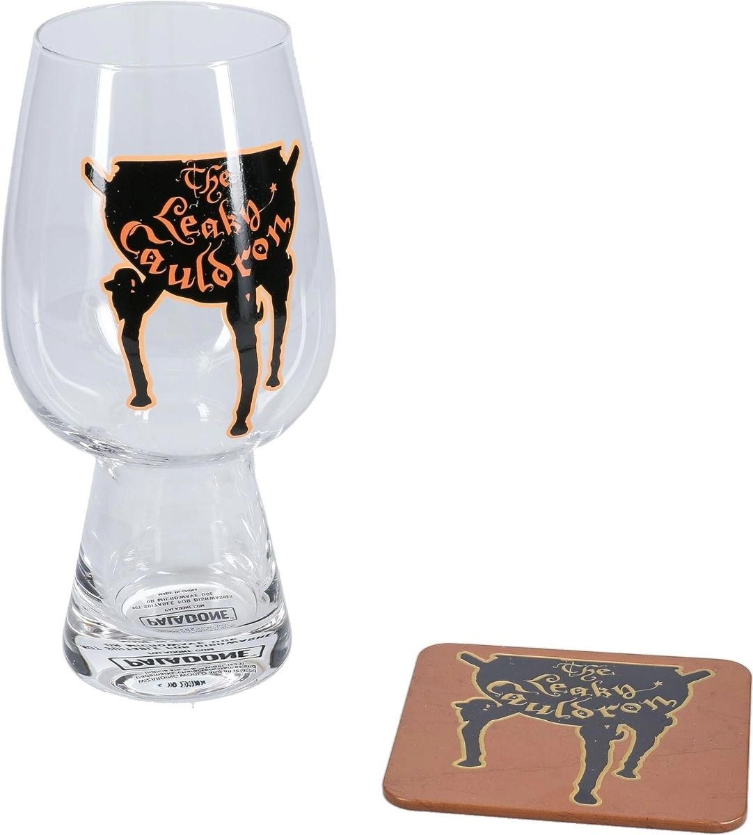 Leaky Cauldron Glass and Coaster Set - 550 ml