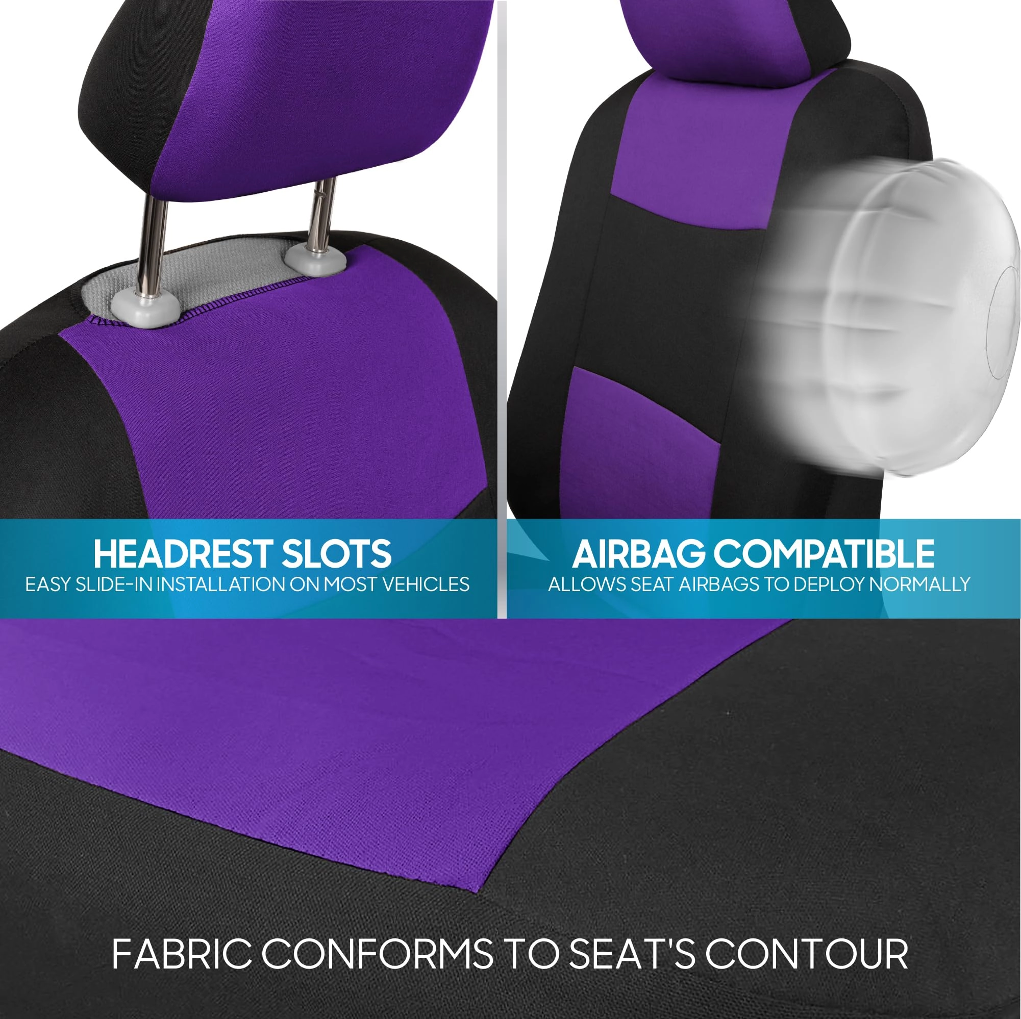PolyPro Car Seat Covers - Solid Beige Universal Fit