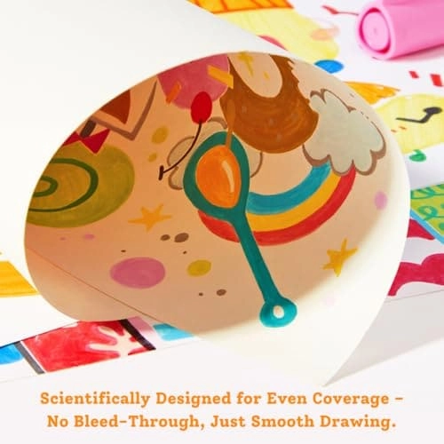 Fine Tip Washable Markers - Multi Colour Large cone tip