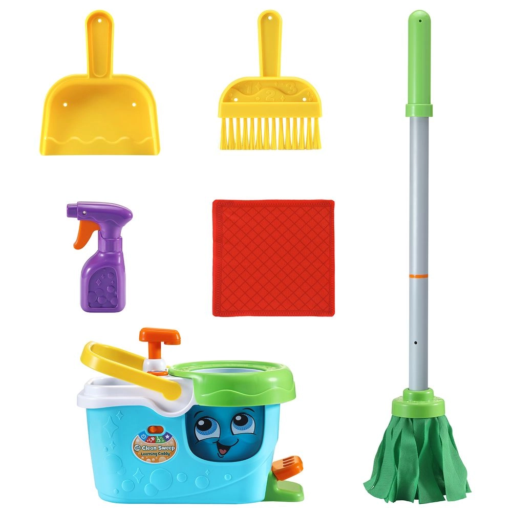 Clean Sweep Mop & Basket - Suitable for 3 years & above