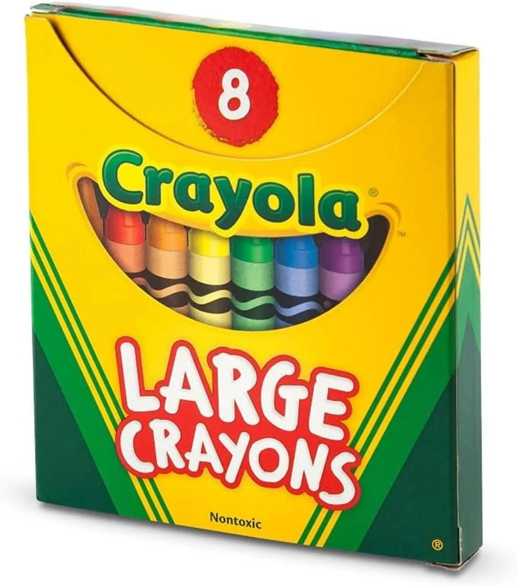 Large Crayons - 8 Pcs