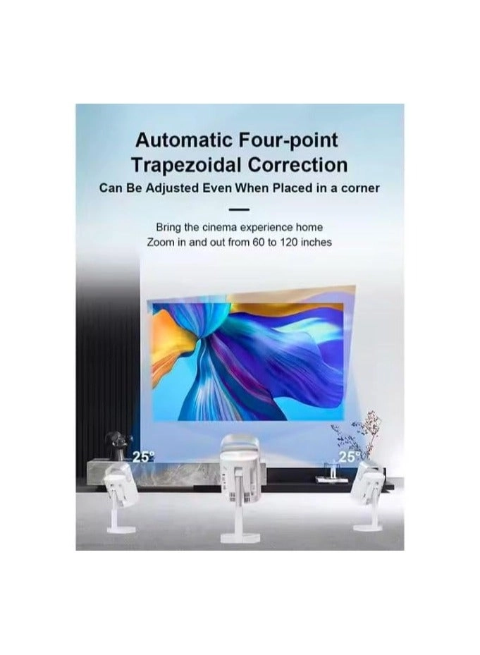 A10 Android Smart LED Projector with 5G WiFi Auto Focus,Max 4K,Wireless Mirror Phone Projectors