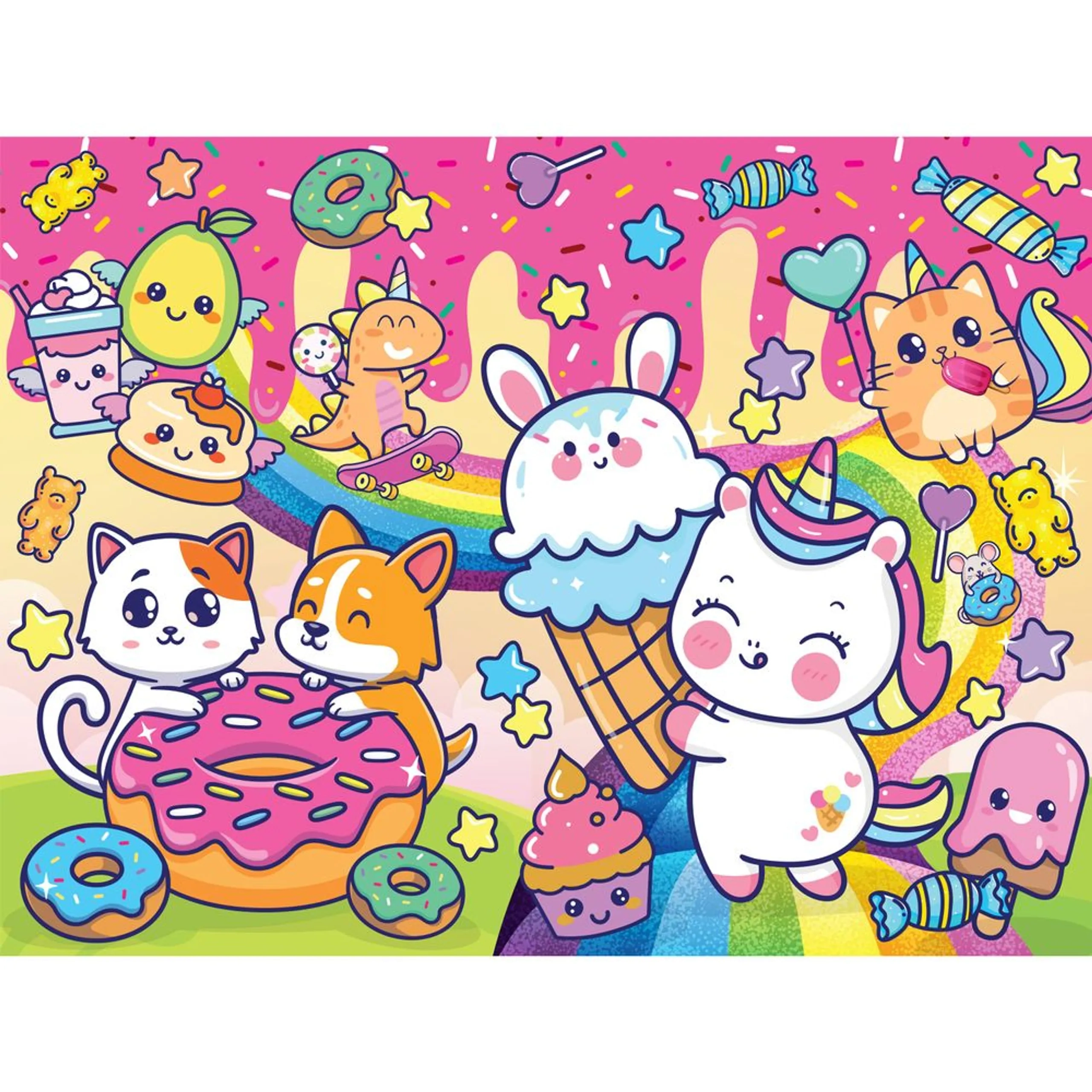 Sweet Kawaii Puzzle (40761363-HST02446) - 45 pcs