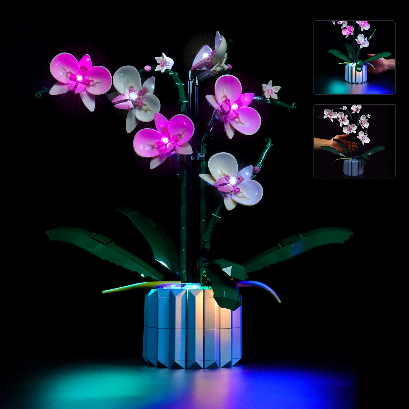 BrickBling LED Lighting Set for Lego Orchid - Light Control version