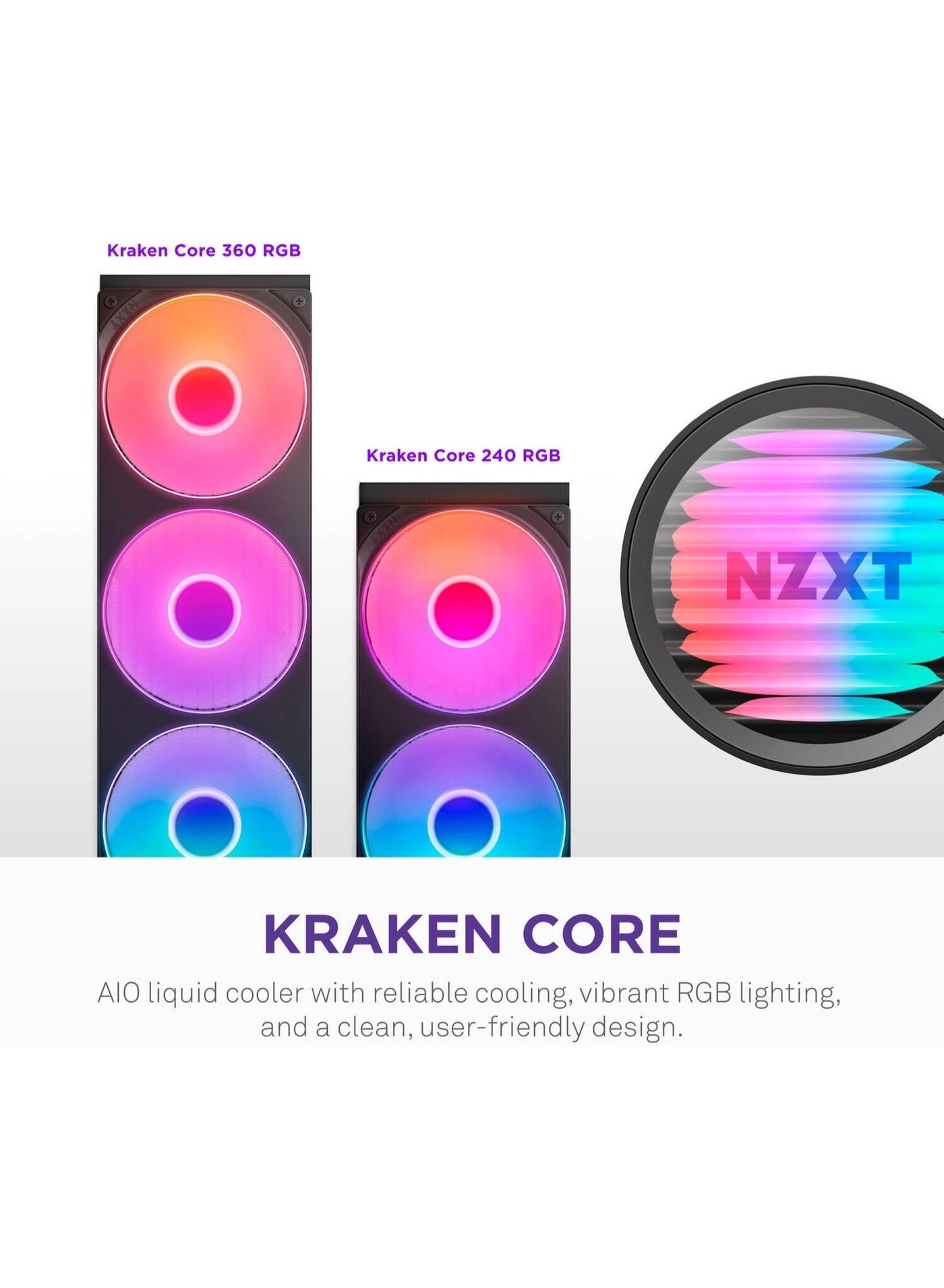 Kraken Core 240 RGB - 240mm Radiator 2400 RPM