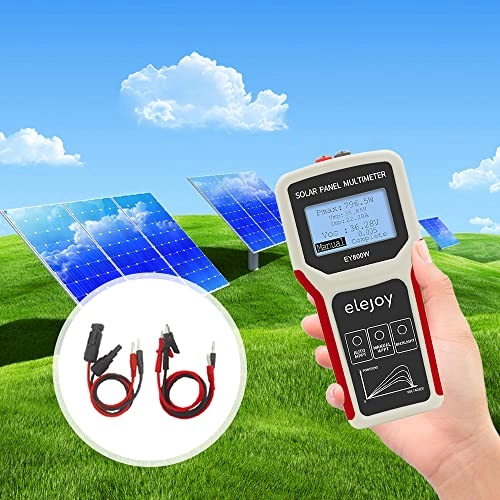 Portable Handheld Photovoltaic Panel Multimeter - LCD Backlight Open Circuit Voltage