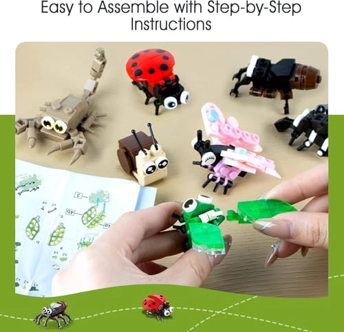 Mini Insect Building Block Kit - 10-in-1 318 pcs