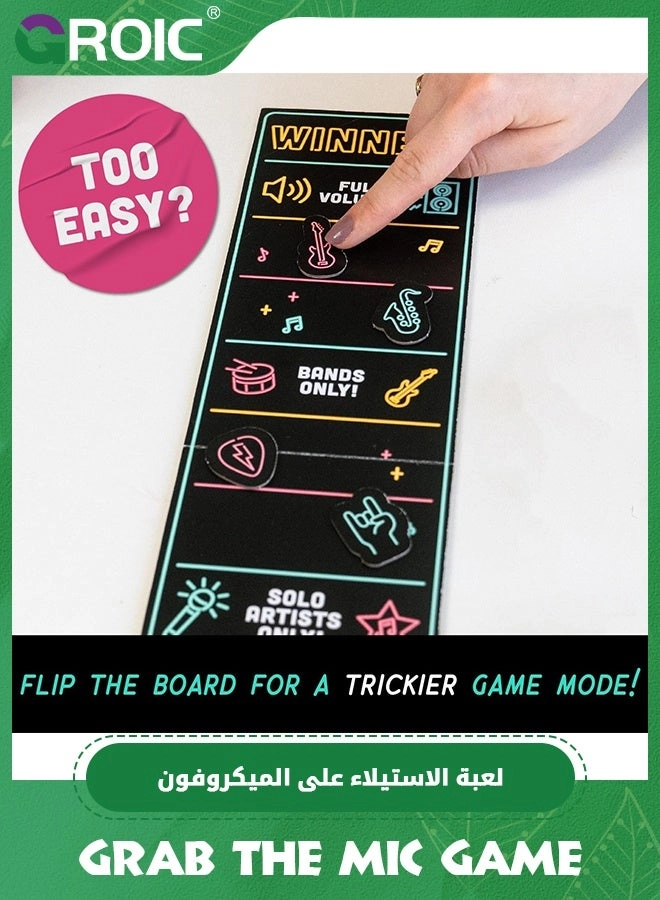 Music Grab Game - 125 Cards 250 Song Lyric 2-10 Players