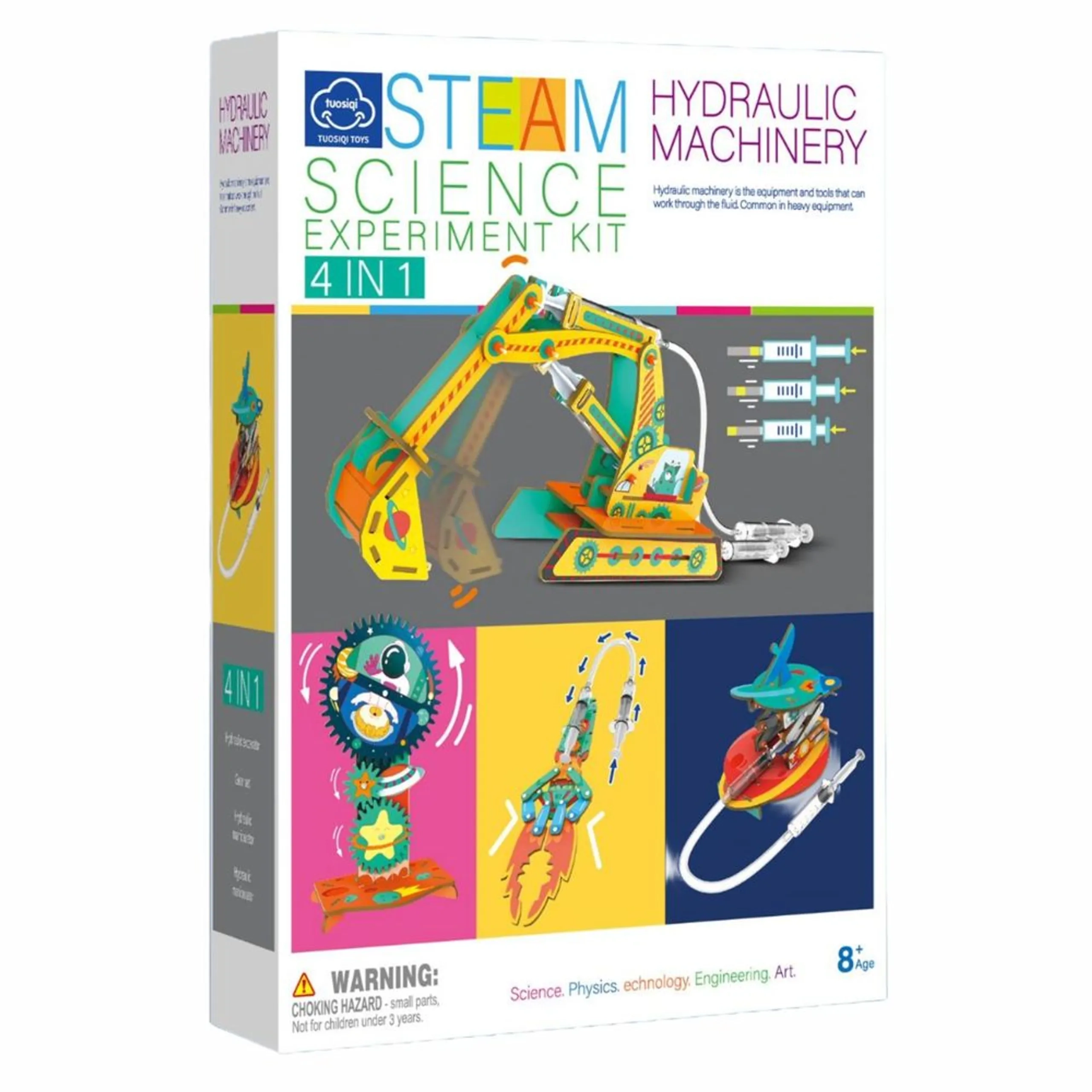 Chanak Hydraulic Machinery Steam DIY Kit Science Engineering - 8 years+