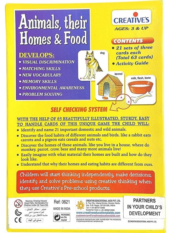 Animals Card Game - 3 & Up