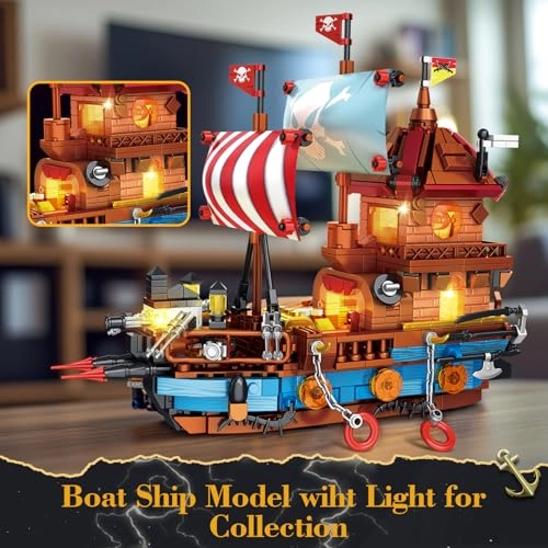 Pirate Ship - Building Set Lighting Compatible with Lego